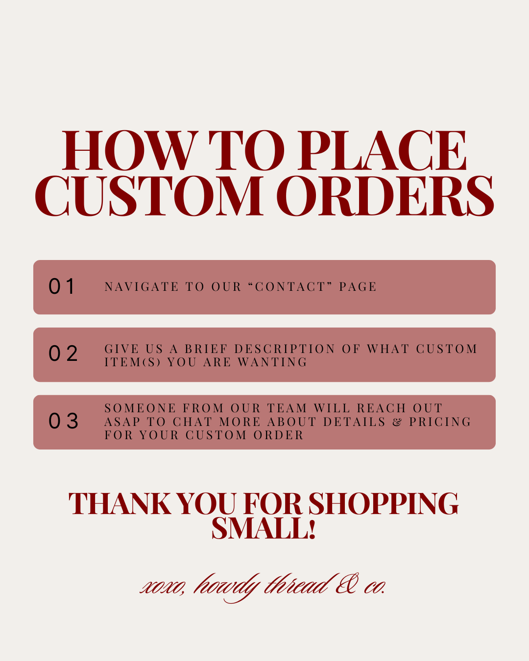 Custom Embroidery
