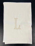 Custom Initial Tea Towel