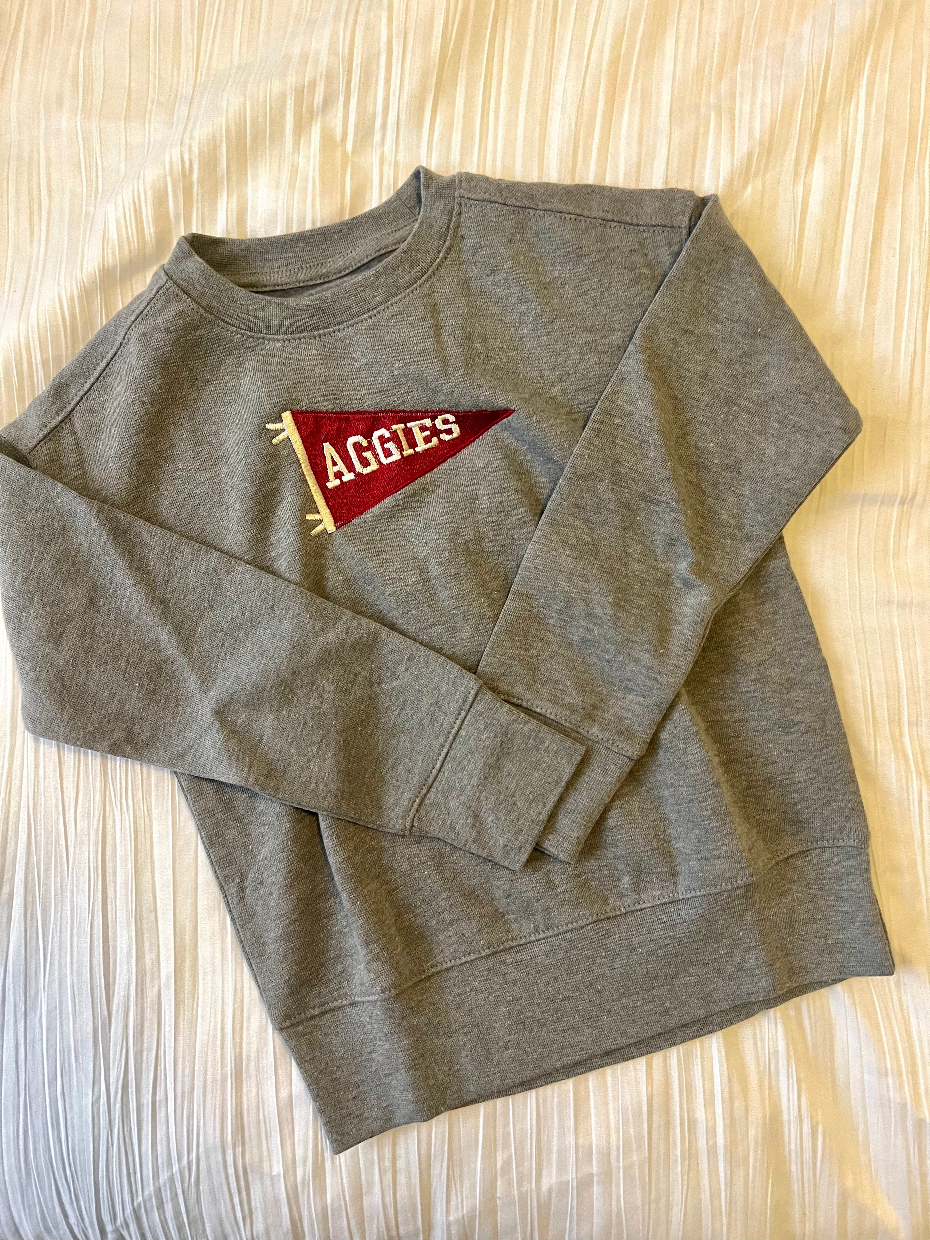 Kids Aggie Pennant Sweatshirt