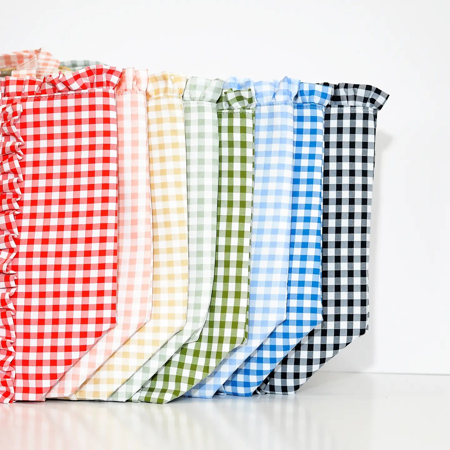 Gingham Ruffle Tote Bag